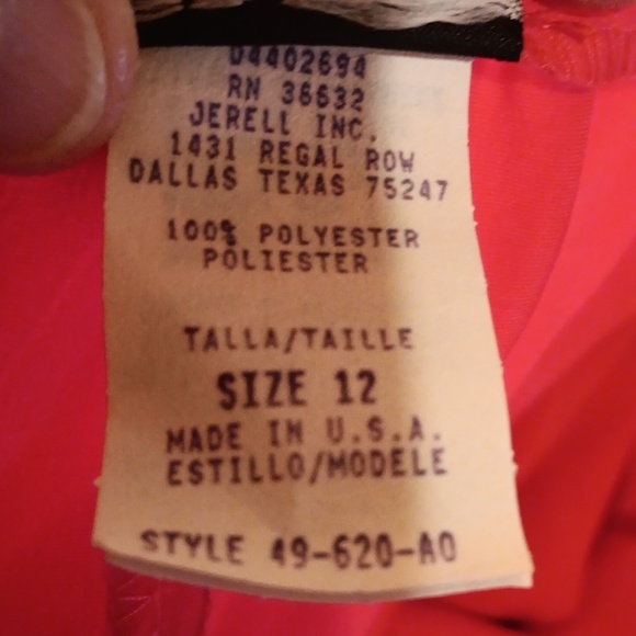 Vintage y2k 90s Ali Miles made in USA 🇺🇸 pink skirt set 12 - Picture 3 of 3